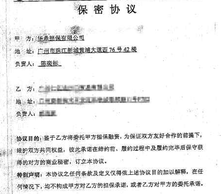 合伙人之間的保密協議